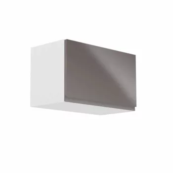   Felsőszekrény, fehér/szürke extra magasfényű, AURORA G60KN