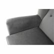 Fotel-füles, világosszürke/fekete, Rodeza
