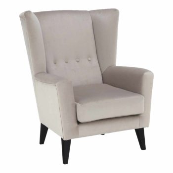 Fotel-füles, krém/fekete, Rodeza