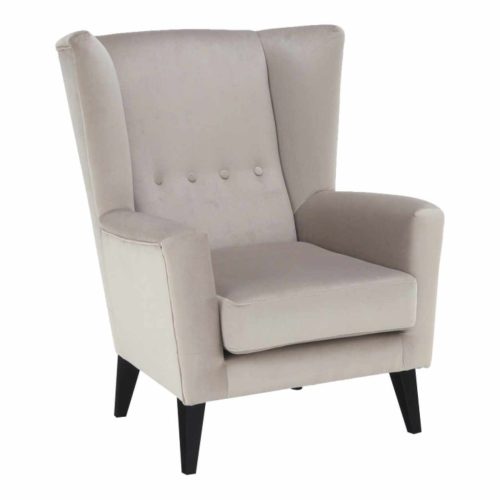 Fotel-füles, krém/fekete, Rodeza