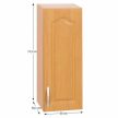Konyhaszekrény, felső, jobb, égerfa LORA MDF NEW KLASIK W30 / 735