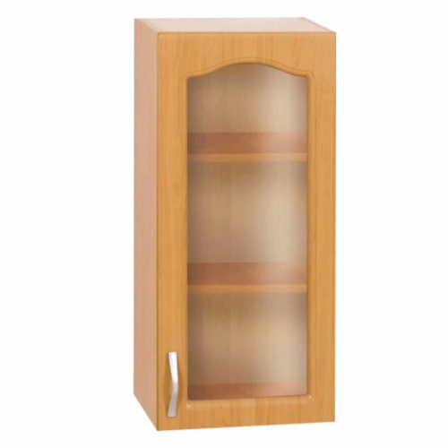 Felső szekrény, jobb oldali kivitel, égerfa, LORA MDF NEW KLASIK W40S
