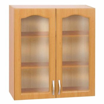   Kétajtós konyhaszekrény, Felső, Éger, LORA MDF NEW KLASIK  W80S