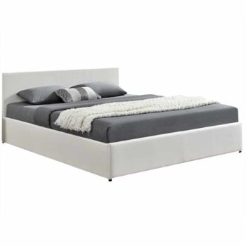   Franciaágy RGB LED világítással, fehér, 180x200, JADA NEW