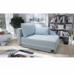Kanapé ágyfunkcióval, világoskék anyag, balos kivitel, LAUREL
