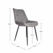 Szék, szürke/fekete, SARIN