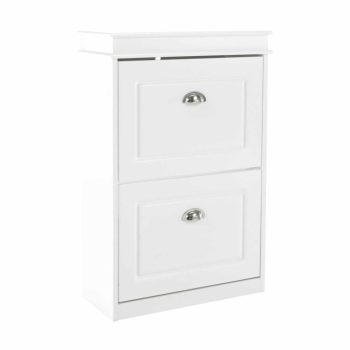 Cipőpolc, 2-soros, fehér, SEBER TYP 1