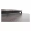 Kétrészes dohányzóasztal szett, beton/fekete, IKLIN