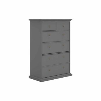 Komód, szürke, PARIS 76718