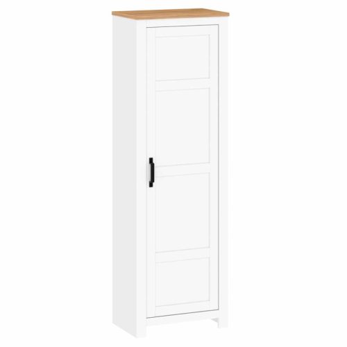 Polcos szekrény, fehér alba/craft arany tölgy, LANZETTE V