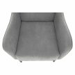 Kényelmes fotel, szürke/fekete, BREDLY