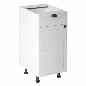   Alsószekrény fiókkal D40S1, fehér/sosna andersen, bal, PROVANCE