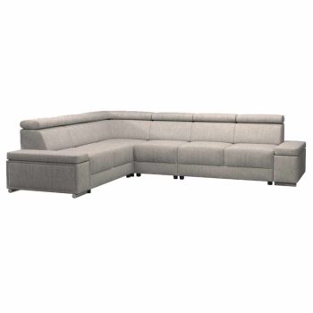 Ülőgarnitúra, szürkésbézs Taupe, balos kivitel, BOBY