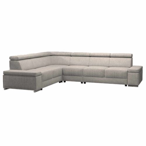 Ülőgarnitúra, szürkésbézs Taupe, balos kivitel, BOBY