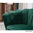 Art-deco desing fotel,  smaragd bársony szövet/arany króm- arany, NOBLIN