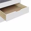 Ágy kihúzható pótággyal, fehér, tömörfa, 90x200, MARINELLA NEW , Fehér , Fa