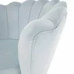 Fotel Art-deco stílusban, szürke-kék Velvet anyag/gold chróm-arany, NOBLIN , Szürke , Szövet