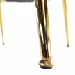 Fotel Art-deco stílusban, szürke-kék Velvet anyag/gold chróm-arany, NOBLIN , Szürke , Szövet