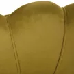 Fotel Art-deco stílusban, mustár színű Velvet anyag/gold chróm-arany, NOBLIN , Sárga , Szövet