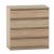 4 fiókos komód, tölgy sonoma, HANY NEW 004