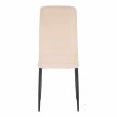 Szék, bézs Dulux Velvet szövet/fekete fém, COLETA NOVA