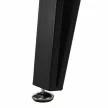 Étkezőasztal, 150 cm, tölgy/fekete, FRIADO