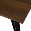 Étkezőasztal, 150 cm, tölgy/fekete, FRIADO