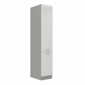   Magas élelmiszer szekrény, fehér magasfényű, PRADO 40 DK-210 2F