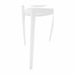 Rakásolható szék, fehér, FEDRA NEW , Fehér , Műanyag