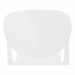 Rakásolható szék, fehér, FEDRA NEW , Fehér , Műanyag