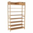 Cipőpolc, 7 soros, bambusz, KATLEY