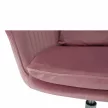 Irodai szék, rózsaszín Velvet szövet/króm, KLIAN