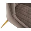 Étkezőszék, szürkésbarna Taupe/gold króm-arany, PERLIA