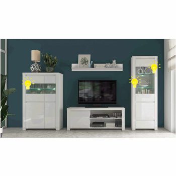 LED világítás, 2-pontos, fehér, ARYAN/LINDY