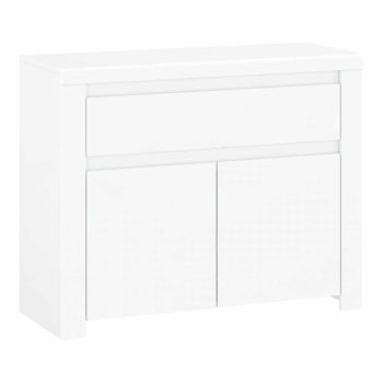 Komód 2D1S, fehér fényes, LINDY