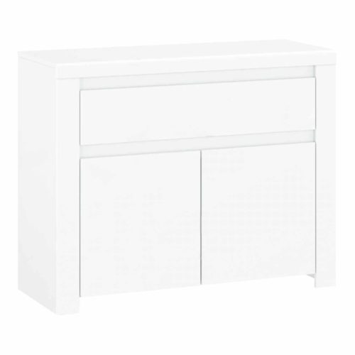 Komód 2D1S, fehér fényes, LINDY