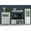 TV asztal 1D/160, fehér fényes, LINDY