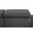 Sarok ülőgarnitúra, szürke, SEGORIA LUX