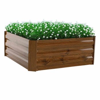   Magasított virágágy, barna, acél, NONKY TYP 3 | Barna | Acél