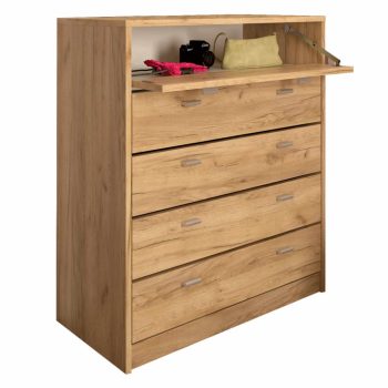   Ötrészes cipősszekrény, artisan, VIVAT NEW TYP 4 , Barna , Faforgács