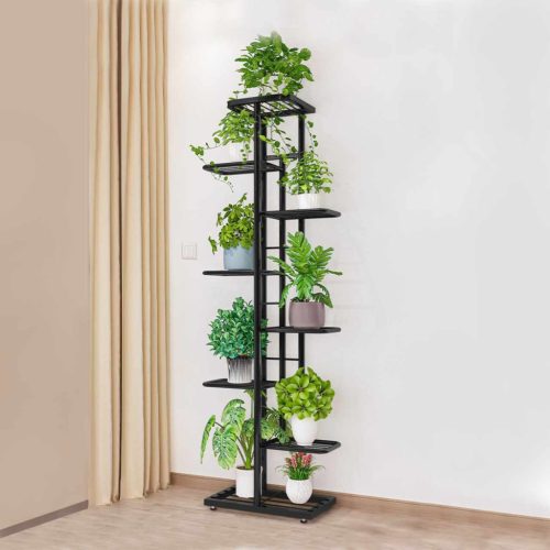 Fém virágállvány, sötétszürke, BAMIR TYP 4 , Szürke , Fém