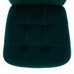 Szék, smaragd Velvet szövet/fém, ADORA NEW , Türkiz , Szövet