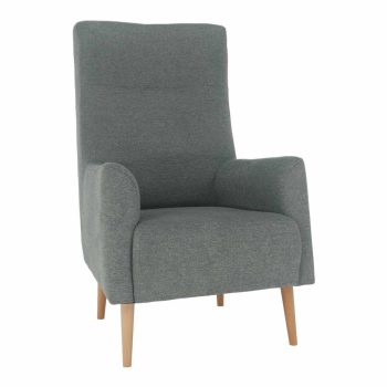 Füles fotel, mentol/tölgy, SAMY , Türkiz , Szövet