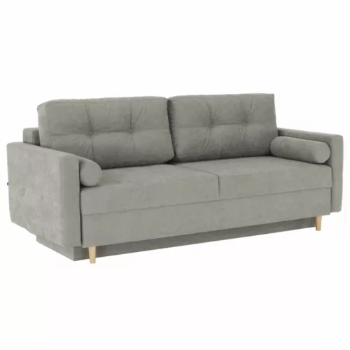 Szófa kinyitható, szürke anyag Queens, AURELIA , Szürke , Szövet