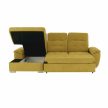 Ülőgarnitúra, mustár anyag, balos, EVANGELIN , Sárga , Szövet