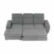 Ülőgarnitúra, szürke anyag, balos, EVANGELIN , Szürke , Szövet