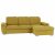 Ülőgarnitúra, mustár anyag, jobbos, EVANGELIN , Sárga , Szövet