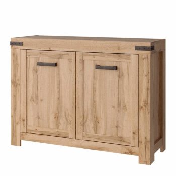 Komód 2D, wotan tölgy, MORATIZ , Barna , MDF