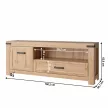 RTV asztal 1D1S/160, wotan tölgy, MORATIZ , Barna , MDF