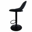 Bárszék, fekete szövet csiszolt bőr hatással, LORASA NEW , Fekete , Szövet